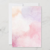 Waterverf Pastel Unicorn Boho Style Birthday Kaart (Achterkant)