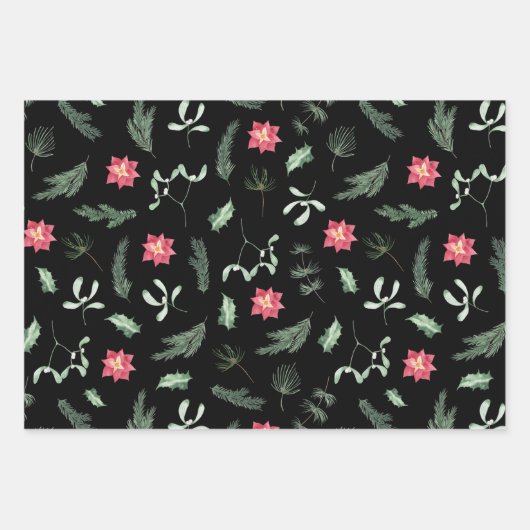 waterverf pastel vakantie Inpakken Papieren Bladen Inpakpapier Vel (Voorkant)