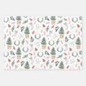 Waterverf pastel vakantie inpakpapier vellen (Voorkant 3)