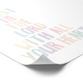 Waterverf pastel Vertrouwen in de Heer met uw Poster (Hoek)