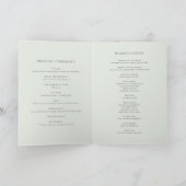 Waterverf pastel vetplanten boeket bruiloft programma (Binnen)