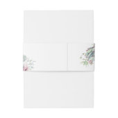 Waterverf pastel vetplanten bruiloft monogram uitnodigingen wikkel (Achterkant Voorbeeld)