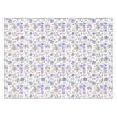 Waterverf Pastel Violet Flowers Tuin Tafelkleed (Voorkant (Horizontaal))
