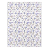 Waterverf Pastel Violet Flowers Tuin Tafelkleed (Voorkant)