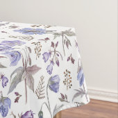 Waterverf Pastel Violet Flowers Tuin Tafelkleed (Voorbeeld)