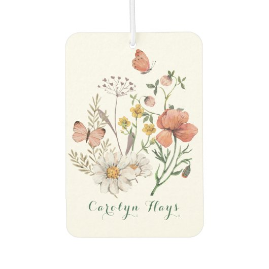 Waterverf Pastel Wildflower Luchtverfrisser (Voorkant)