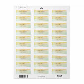 Waterverf pasteladres etiket (Full Sheet)