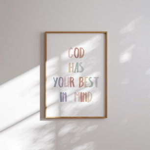 waterverf pastelgod heeft je beste poster in gedac