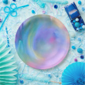 Waterverf Pastelregenboog - Alle opties Papieren Bordje (Feest)