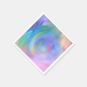 Waterverf Pastelregenboog - Alle opties Servet (Hoek)