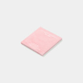 Waterverf pastelroze zakelijke post-it noten post-it® notes (Schuin)