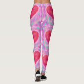 Waterverf pastels met hartjes leggings (Achterkant)