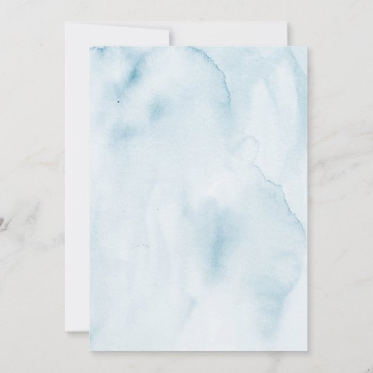 Waterverf Pasteltinten Tuinfoto Save the Date Kaar (Achterkant)