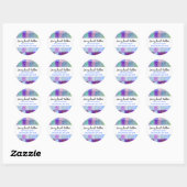 WATERVERF PATCHWORK BOOM Ronde Sticker Seal (Vel)