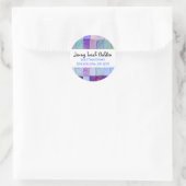WATERVERF PATCHWORK BOOM Ronde Sticker Seal (Tas)