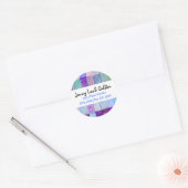 WATERVERF PATCHWORK BOOM Ronde Sticker Seal (Envelop)