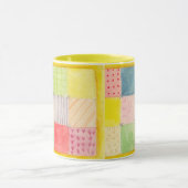 Waterverf Patchwork Quilt Mok (Midden)