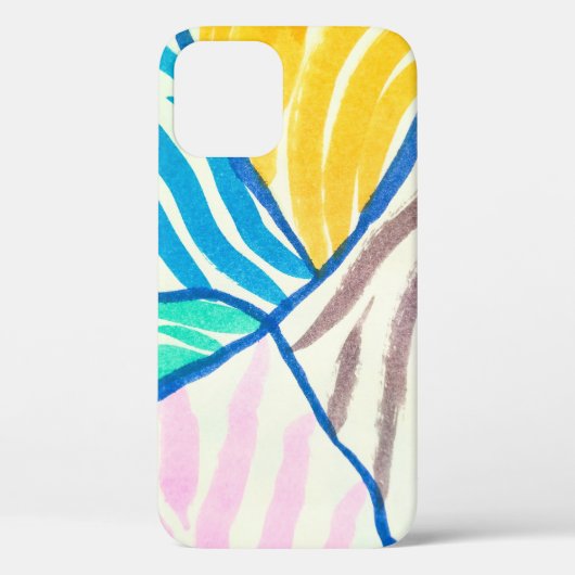 Waterverf patchwork: vieze schilderstijl. Case-Mate iPhone case (Achterkant)