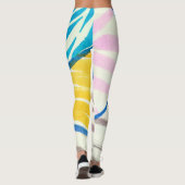Waterverf patchwork: vieze schilderstijl. leggings (Achterkant)