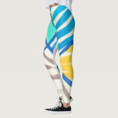 Waterverf patchwork: vieze schilderstijl. leggings (Links)