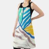 Waterverf patchwork: vieze schilderstijl. schort (Insitu)