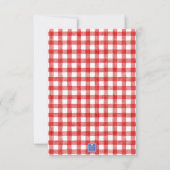 Waterverf Patriottische Amerikaanse vlag Topiary C Bedankkaart (Achterkant)