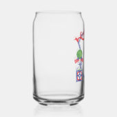 Waterverf Patriottische Amerikaanse vlag Topiary C Blikvorm Glas (Rechts)