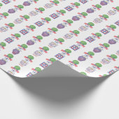 Waterverf Patriottische Amerikaanse vlag Topiary Cadeaupapier (Hoek)