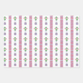 Waterverf Patriottische Amerikaanse vlag Topiary Inpakpapier Vel (Voorkant 2)