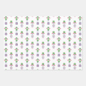 Waterverf Patriottische Amerikaanse vlag Topiary Inpakpapier Vel (Voorkant)