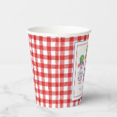 Waterverf Patriottische Amerikaanse vlag Topiary Papieren Bekers (Rechts)