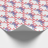 Waterverf patriottische bogen cadeaupapier (Hoek)