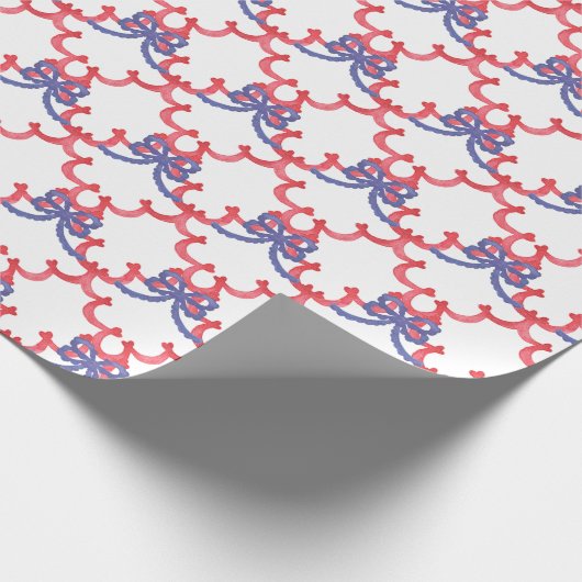 Waterverf patriottische bogen cadeaupapier (Hoek)