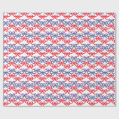 Waterverf patriottische bogen cadeaupapier (Vlak)