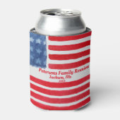 Waterverf Patriottische Familiereünie Blikjeskoeler (Blikje Voorkant)