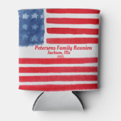 Waterverf Patriottische Familiereünie Blikjeskoeler (Voorkant)