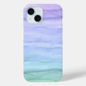  Waterverf Patroon Blauw Ombre Abstract Case-Mate iPhone Case (Achterkant)