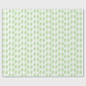 Waterverf patroon brongele groene bladeren cadeaupapier (Vlak)