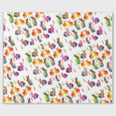 Waterverf Patroon Cadeaupapier (Vlak)