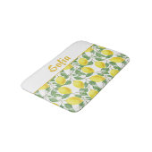 Waterverf patroon citroengeel badmat (Gekanteld)