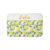 Waterverf patroon citroengeel badmat (Voorkant)