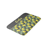 Waterverf patroon citroengeel grijs badmat (Gekanteld)