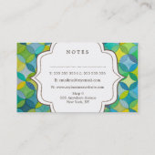 Waterverf Patroon Grafisch Ontwerper Visitekaartje (Achterkant)