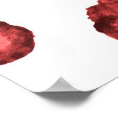 Waterverf patroon illustratie luipaard huid. Uitsl Poster (Hoek)