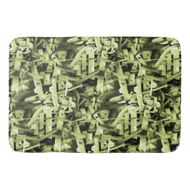 Waterverf Patroon in groen Abstract hedendaags Badmat