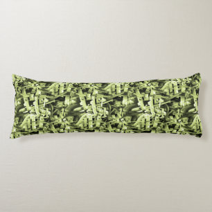 Waterverf Patroon in groen Abstract hedendaags Lichaamskussen