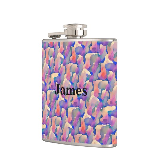 Waterverf Patroon maatkolf Heupfles (Links)