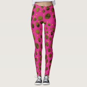 Waterverf Patroon met Abstracte Cheetah Skin. Leggings