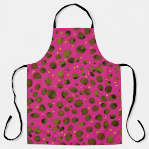 Waterverf Patroon met Abstracte Cheetah Skin. Schort