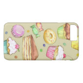 Waterverf patroon met snoepjes Case-Mate iPhone case (Achterkant (Horizontaal))